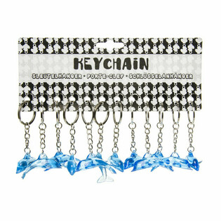 PORTE-CLÉS DAUPHIN BLEU (48 pcs)