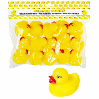 Petits Canards de Bain Siffleurs - 5 x 5 x 4 cm (Lot de 15)