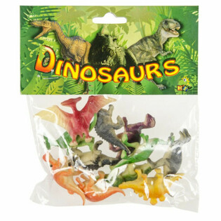 Lot de 12 Figurines Dinosaures sous Sachet (6 pcs)