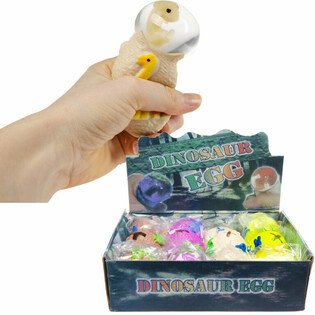 &OElig;ufs de Dinosaure Squeeze en Pr&eacute;sentoir (12 pi&egrave;ces)
