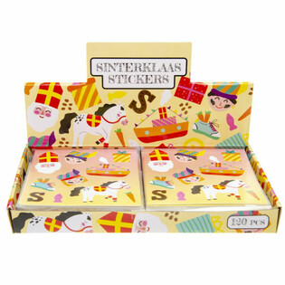 Autocollants Fun Sinterklaas - Mod&egrave;le : Saint-Nicolas (120 pcs)