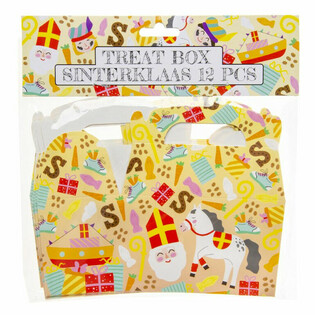 Bo&icirc;tes &agrave; friandises Saint-Nicolas 12x12.5x6 cm (12 pcs)