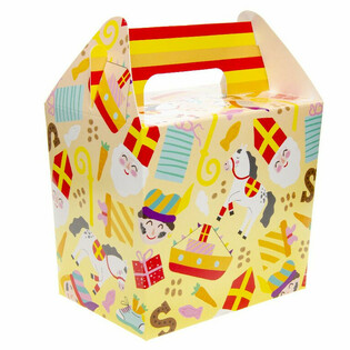 Bo&icirc;te Repas SINTERKLAAS / Bo&icirc;te &agrave; Friandises 14x10x17 cm (12 pcs)