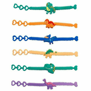 BRACELETS EN SILICONE DINOSAURE (12 PI&Egrave;CES)