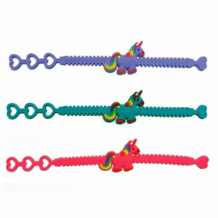 Bracelets Licorne en Silicone (12 pcs) - Couleurs Mixtes