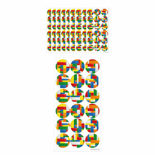Stickers Fun - Briques de Construction Brickz (10 feuilles)