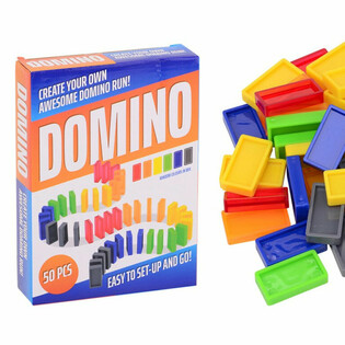 Coffret de Jeu de Domino - 50 Pièces en Boîte Cadeau