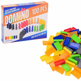 Coffret de Jeu de Domino - 100 Pièces en Boîte Cadeau