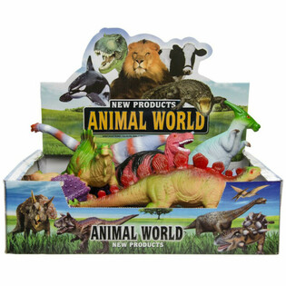 Monde des Dinosaures : Grandes Figurines de Dino - Mix en Pr&eacute;sentoir (12 pcs)