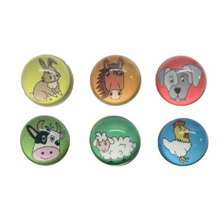 BALLES REBONDISSANTES - ANIMAUX DE LA FERME - &Oslash; 3.2 Cm. (50pcs.)