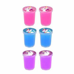 Pots de Slime Licorne - Petits Mod&egrave;les (6 pcs)