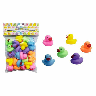 Petits canards de bain colorés (24 pcs)