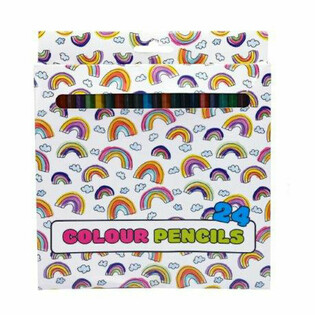 GRAND SET DE CRAYONS DE COULEUR 24 PIÈCES (12 pcs)