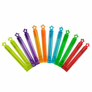 B&acirc;tonnets &agrave; Bulles &Eacute;toiles Color&eacute;s (12 Pi&egrave;ces)
