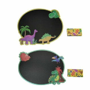 Ardoise Dinosaure avec Craies en Présentoir (24 pcs)