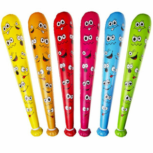 Batte Gonflable Smiley G&eacute;ante - 85cm