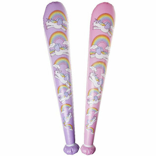 Grande Batte de Licorne Gonflable - 85cm - Mix Couleurs (12 pcs)