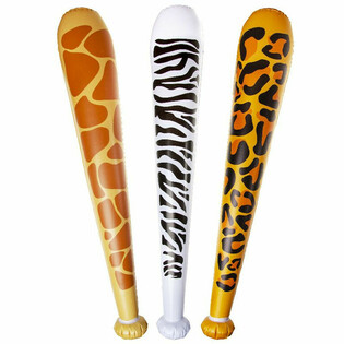 GRAND GOURDIN GONFLABLE ANIMAUX SAUVAGES - 85CM - MIX COULEURS (12 pcs)