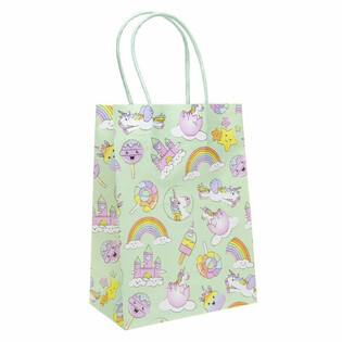 Sacs Cadeaux Licorne en Papier - 12 Pi&egrave;ces (16x9x22 cm)