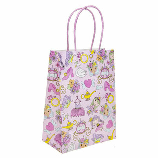Sachets Cadeaux en Papier Princesse - 16x9x22 cm (12 pièces)