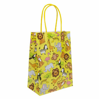 Sachets Cadeaux en Papier Animaux de la Jungle (12 pcs)