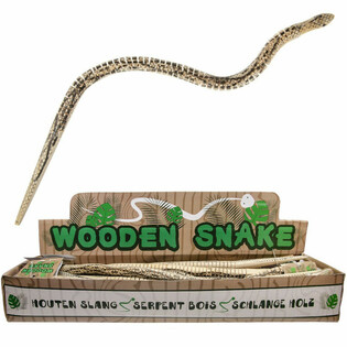 Serpent Articul&eacute; en Bois - 50cm - Pr&eacute;sentoir (24 pcs)