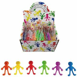 FIGURINES SMILEY EXTENSIBLES COLOR&Eacute;ES - EN PR&Eacute;SENTOIR (36 pcs)