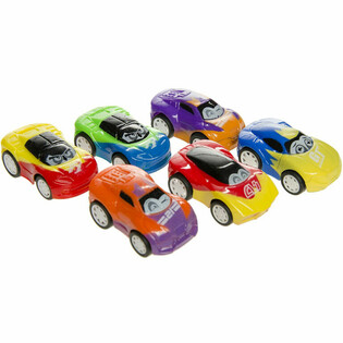 Voitures de Sport à Friction Rigolotes avec Yeux - Mix (48 pcs)