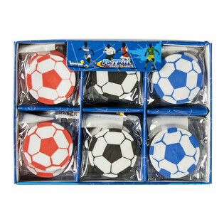 GOMME DE FOOTBALL EN PRÉSENTOIR (30 pcs)