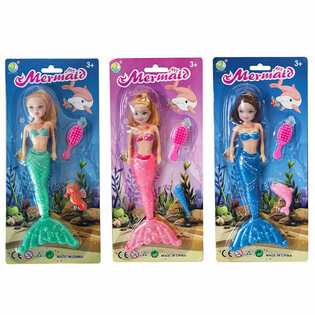 Poupée Sirène sur Carte (6 pcs)