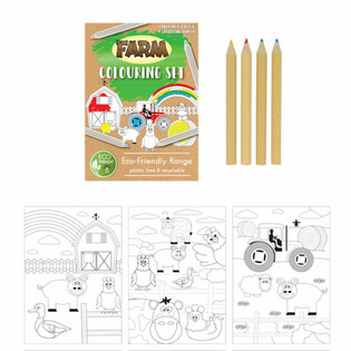 &Eacute;COLOGIQUE - Kit de Dessin Ferme (25 pcs.)