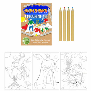 KIT DE DESSIN SUPER-H&Eacute;ROS &Eacute;CO-RESPONSABLE (25 pcs)