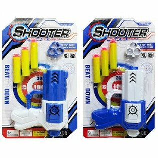 Pistolet Lanceur avec 3 Ventouses sur Carte (6 pcs.)