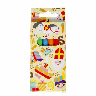 Set de 6 Crayons de Couleur - Saint-Nicolas (24 pcs)
