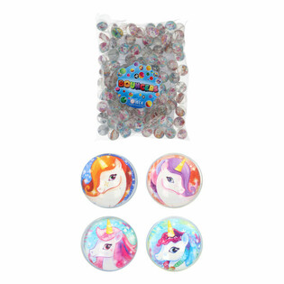 M&eacute;lange de Balles Rebondissantes Licorne &Oslash;3,3 cm (100 pi&egrave;ces)