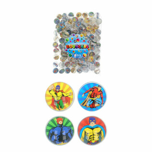 Mix Super-H&eacute;ros - Balles Rebondissantes &Oslash;3,3 cm (100 p.)