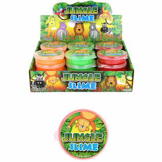 SLIME ANIMAUX DE LA JUNGLE EN PR&Eacute;SENTOIR (24 pcs)