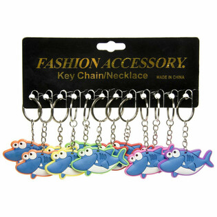 Porte-cl&eacute;s Requin - Couleurs Vari&eacute;es (48 pcs.)