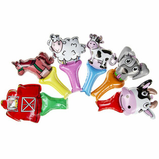 Ballons à Main Animaux de la Ferme Auto-gonflables (48 pcs.)
