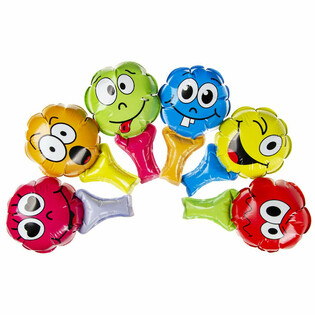 BALLONS SMILEY AUTO-GONFLANTS &Agrave; TENIR (48 pcs)