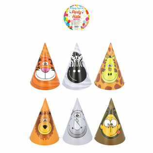Chapeaux de F&ecirc;te Animaux de la Jungle (120 pcs.)