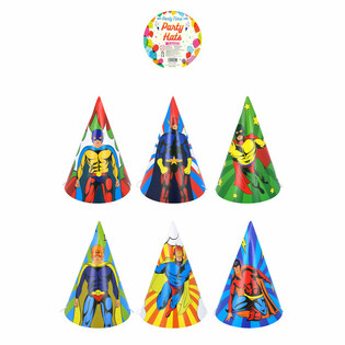 CHAPEAUX DE F&Ecirc;TE - MIX SUPER-H&Eacute;ROS (120 pi&egrave;ces)