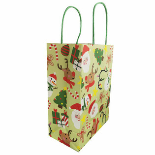 Sacs Cadeaux de Noël en Papier (12 pièces)