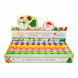 Tampons de No&euml;l en pr&eacute;sentoir (60 pi&egrave;ces)