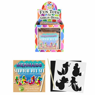 PR&Eacute;SENTOIR PAPIER &Agrave; GRATTER MAGIQUE &Eacute;CO-RESPONSABLE SIR&Egrave;NE (108 pcs)