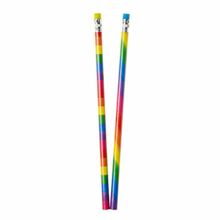 Crayons Arc-en-Ciel avec Gomme (12 pi&egrave;ces) - Grossiste
