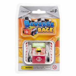 VOITURE DE COURSE PULLBACK - BEVERAGE RACE CAR (12 Pi&egrave;ces)