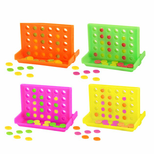 JEU DE PUISSANCE 4 EN PR&Eacute;SENTOIR - COULEURS MIXTES (52 pcs)