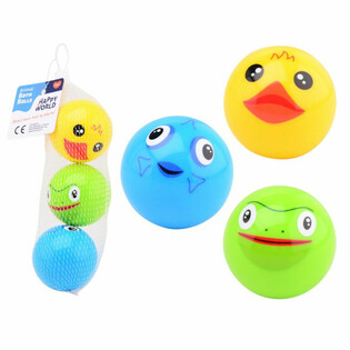 HAPPY WORLD - BALLONS DE BAIN ANIMAUX B&Eacute;B&Eacute; - D&egrave;s 0 Mois (1 pc)