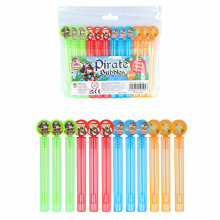B&Acirc;TONS &Agrave; BULLES PIRATES COLOR&Eacute;S (12 pi&egrave;ces)